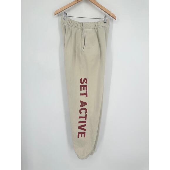 Set Active Jogger Pants Lake Tahoe Graphic Print Cotton Fleece Sweatpants - Picture 9 of 11